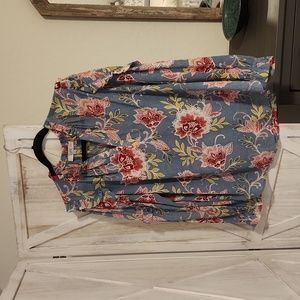 Loft Silky Floral Blouse